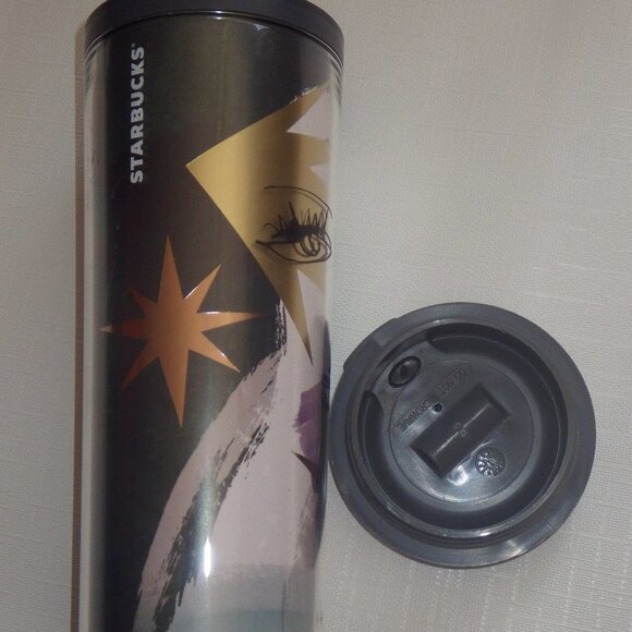 Starbucks Siren Travel Tumbler Abstract Face 16 oz - Picture 1 of 5